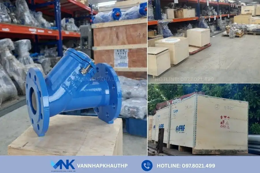 Van Nhập Khẩu có sẵn van một chiều kiểu bi nối bích FAF 2290
