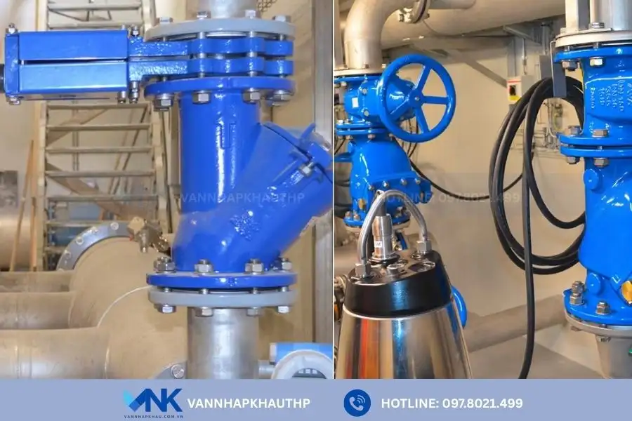 Một số hình ảnh ứng dụng thực tế của van một chiều kiểu bi nối bích FAF 2290