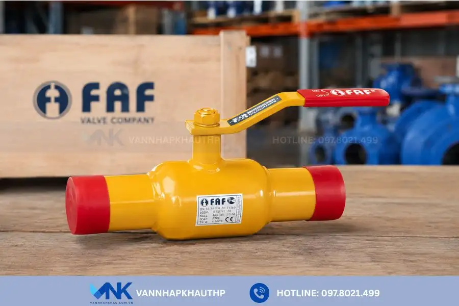 van bi FAF 1470 nối hàn chịu áp lực cao