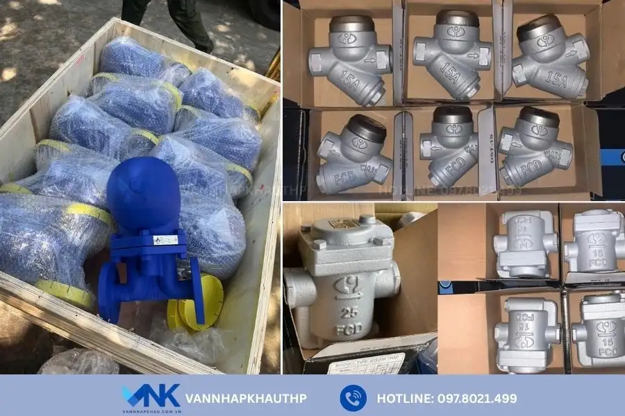 Van Nhập Khẩu có sẵn các loại bẫy hơi gang chính hãng