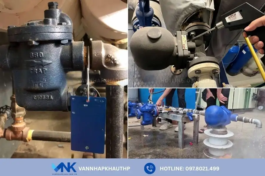 Bẫy hơi gang hiện được dùng rộng rãi trong các hệ thống công nghiệp