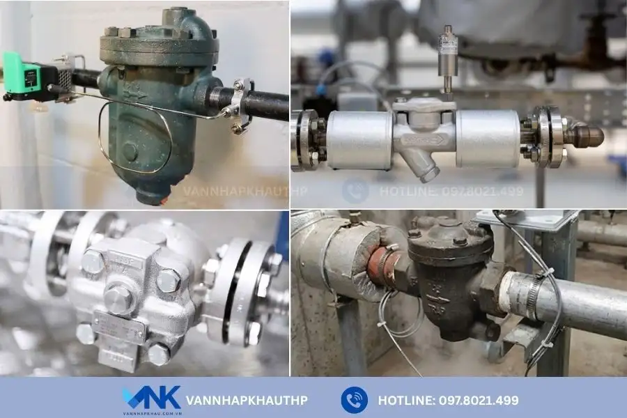 Ứng dụng của bẫy hơi thép