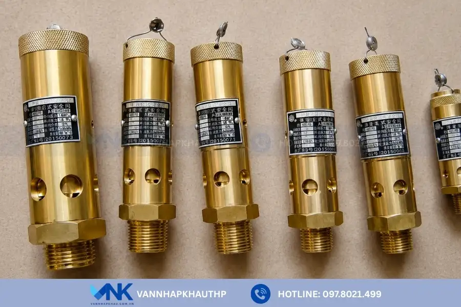 Van an toàn máy nén khí thiết bị bảo vệ trong hệ thống khí