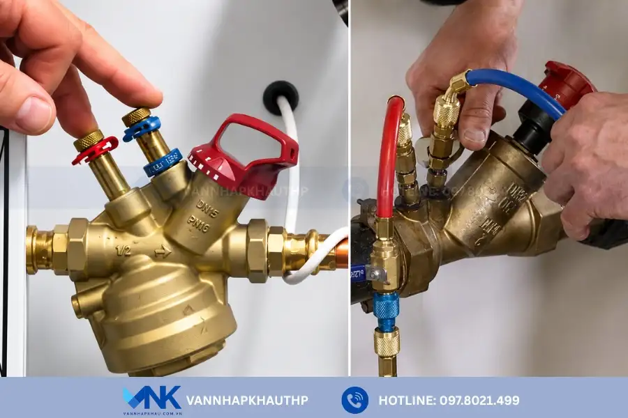Cách lắp đặt van cân bằng tự động đúng chuẩn